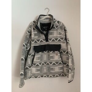 Carhartt Women Fleece Pullover Sz XL Snaps Kangaroo 2 Warm Rating Sherpa Aztec